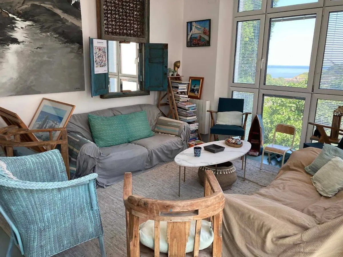 Villa Boheme Chic A Sauzon Avec Vue Mer Et Wifi - Fr-1-418-174