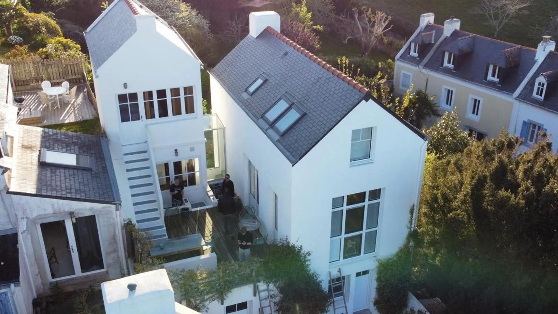 Villa Boheme Chic A Sauzon Avec Vue Mer Et Wifi - Fr-1-418-174