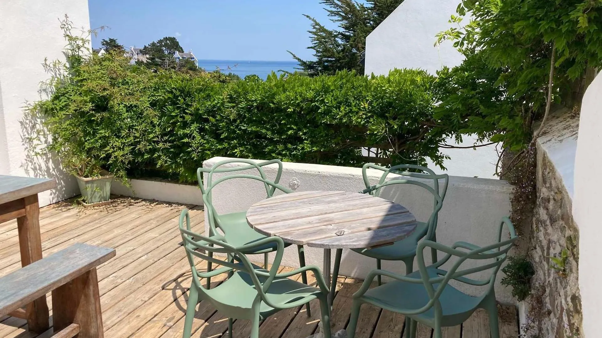 Villa Boheme Chic A Sauzon Avec Vue Mer Et Wifi - Fr-1-418-174